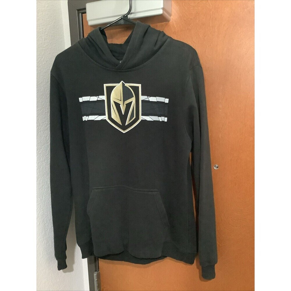 Outerstuff Men’s Black Las Vegas Golden Knights Hoodie Size XL NHL Hockey EUC